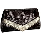 J.Renee Charla Croc-Embossed Clutch