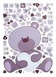 Candide 292740 Wandsticker Bebe traditionell. 1xgro&szlig; und 80xklein
