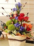 翌日配達お花屋さん 【敬老の日遅れてごめんね】まごごろアレンジ★【9/16日以降お届け】 【送料無料】・【届日指定可能】