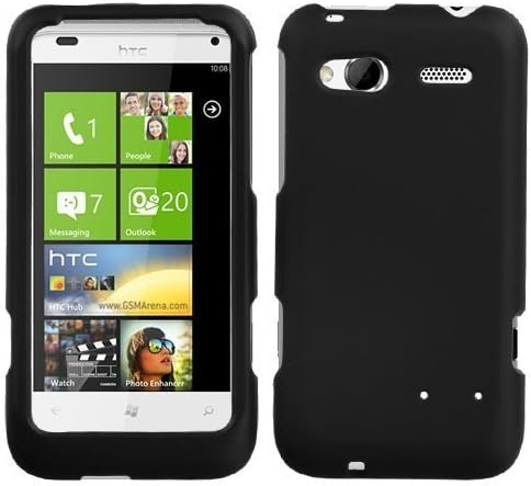HTC Radar 4G Rubberized Hard Case Cover - Black