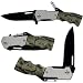 Trademark 25-410 5 Inch Spring Assisted Pocket Knife with LED Light