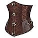 Burvogue Women's Steampunk Underbust Corset Waist Cincher Gothic Bustier Top