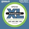 D'Addario EPS165 ProSteels Bass Guitar Strings, Custom Light, 45-105, Long Scale
