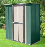 Canberra Utility Flat Roofed Metal Shed 6x3
