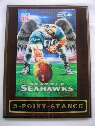 Seattle Seahawks 3D Plaque - 3 Point Stance