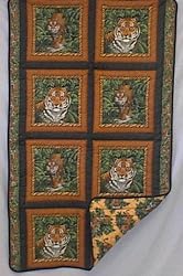 Siberian Tiger Quilted Throw 43"x70"