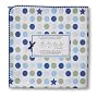 SwaddleDesigns Ultimate Receiving Blanket - Navy Dots and Stars