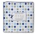 SwaddleDesigns Ultimate Receiving Blanket - Navy Dots and Stars