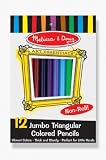 Jumbo Triangular Colored Pencils (12 pk) by Melissa and Doug