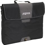 JanSport Horizontal Shockshield Sleeve (Black w/ White Stitching)