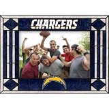 San Diego Chargers Art Glass Horizontal Frame