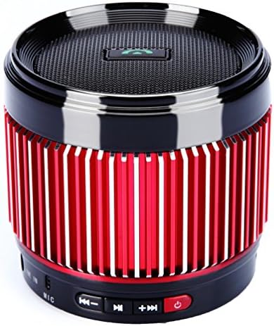 Bluetooth Speaker, J2cc(tm) Ultra-portable Wireless Bluetooth Speaker,powerful Sound with Build in Microphone, Works for Iphone, Ipad Mini, Ipad 4/3/2, Itouch, Blackberry, Nexus, Samsung and Other Smart Phones and Mp3 Players, Red