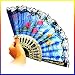 Designer F�cher Motiv "Tulpen" edles Design Handf�cher L=0: my-fan-page.de