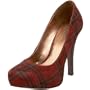 Carlos by Carlos Santana Women's Privilege Platform Pump,Red Plaid,5.5 M US