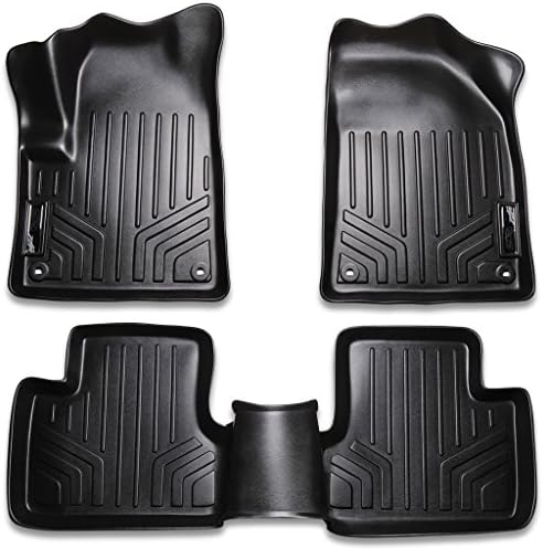 MAXFLOORMAT All Weather Custom Fit Floor Mats Full Set for CHEROKEE (Black)
