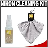 Nikon Cleaning Combo Kit: Nikon 1oz. Lens Cleaner Spray Bottle + Spudz Micr ....