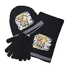 Childrens/Kids Boys Bart Simspon Winter Hat, Gloves and Scarf Set