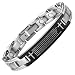 Willis Judd New Mens Titanium Lords Prayer In English Magnetic Bracelet in Velvet Box with Free Link Removal Tool