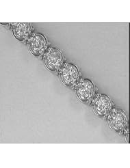 14K White Gold Diamond Bracelet