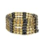 Magnetic Wrap Necklace/Bracelet - Yellow Glass Beads