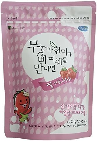 RENEWALLIFE Patissier Brown Rice Strawberry Yogurt 30g Pink (4 Packs)