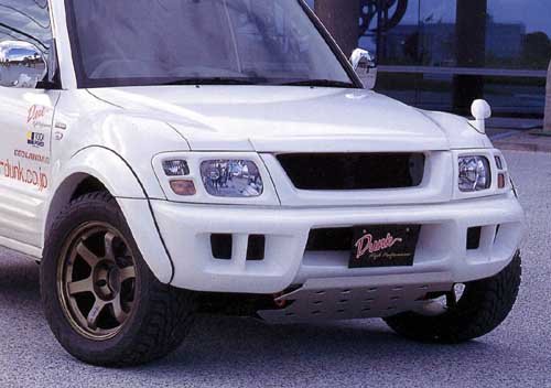 BIGRUN OKAYAMA 4070622100101 Mitsubishi Pajero V6 Short - Aero Grill - Frp - Unpainted