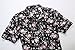 SSLR Men's Flower Buttondown Short Sleeve Shirt (Medium, Black Pink)