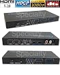 4in x 2out HDMI Matrix Selector Switch Switcher Splitter Multiplier + Digital to Analog Audio Converter feature!