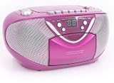 Produkt-Bild: Radiorecorder CD-Player Radio Antenne LED Display Denver TCD-33C Pink
