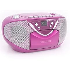 Radiorecorder CD-Player Radio Antenne LED Display Denver TCD-33C Pink