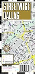 Streetwise Dallas Map - Laminated Center City Street Map of Dallas, Texas - Folding pocket size travel map with integrated Dart & Trinity light rail lines & stations