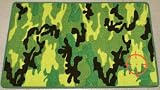 Review Club Rugs  / Camuoflage Army Target GREEN Kid's Bedroom Rug 57cm x 90cm