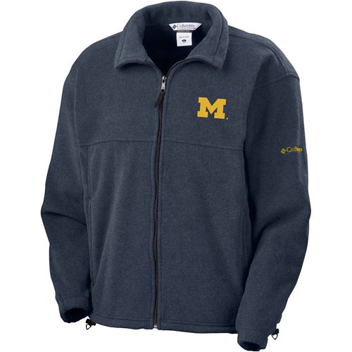 Columbia Michigan Wolverines Youth Flanker Sweater Fleece