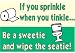Outdoor Living : Novelty Sign: Sprinkle Tinkle