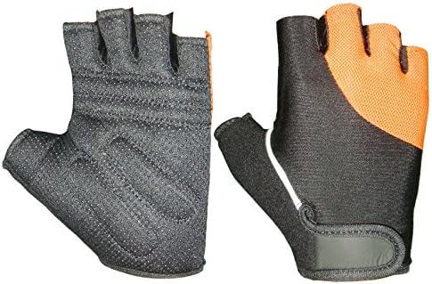 Fitness Fight Gear Weightlifting Gloves (Orange, Large )