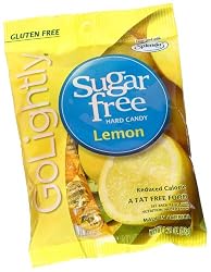 GoLightly Sugar Free Lemon Candy, 2.75-Ounce Bags (Pack of 12)