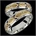 Isla - Elegant Two Tone Comfort Fit Wedding Bands for Him & Her! Custom Made!