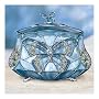 Louis Comfort Tiffany-Style Beauty Takes Wing Collectible Butterfly Music Box