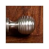 Beehive Stair Rod Finials Satin Nickel