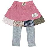 2016年 秋冬 UZULAND ウズランド 裾切替 スカッツ ピンク◇90cm