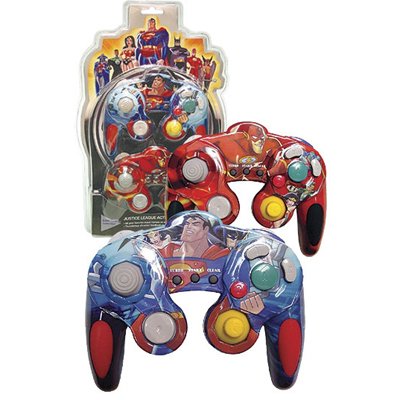  Gamecube Justice League Twin Pack Controllers