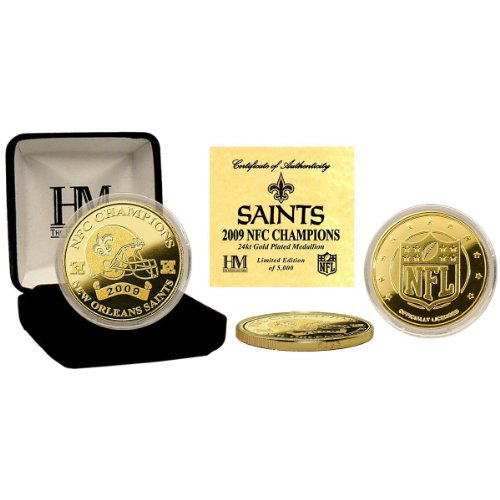 New Orlean Saints 2009 NFC Champions 24KT Gold Coin