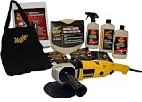 DeWalt DW849 Heavy Duty Variable Speed Polisher with Meguiar's M105 Mirror Glaze  Ultra-Cut Compound Kit