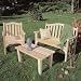 Rustic Natural Cedar Camel Back Settee
