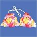 Flower Bikini Top-One Size Adult