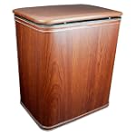 Redmon For Kids Infant and Toddler Wood Grain Vinyl Hampers With Interior Liner, Cherry