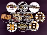 Set of 10 Boston Bruins Pins 1.25" Buttons NHL Hockey