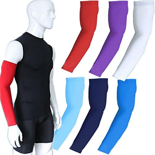 Ibuyfun Kids Men Soccer Basketball AntiSlip Strech Shooting Hand Elbow Long Sleeve Support