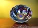 Large Cherry & Cable Scalloped Purple Carnival Glass Centerpiece Bowl