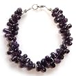 Handmade Amethyst & Silver Bracelet